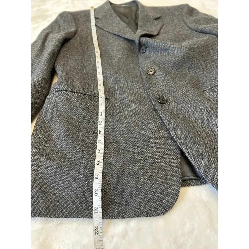 Brooks 346 Mens Wool/Lambs Sport Coat 41R Gray Blazer Jacket Career Preppy VTG